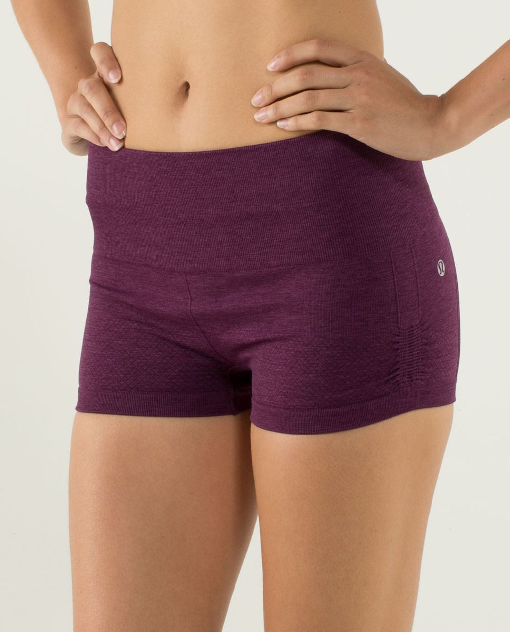 Lululemon In The Flow Short - Heathered Plum