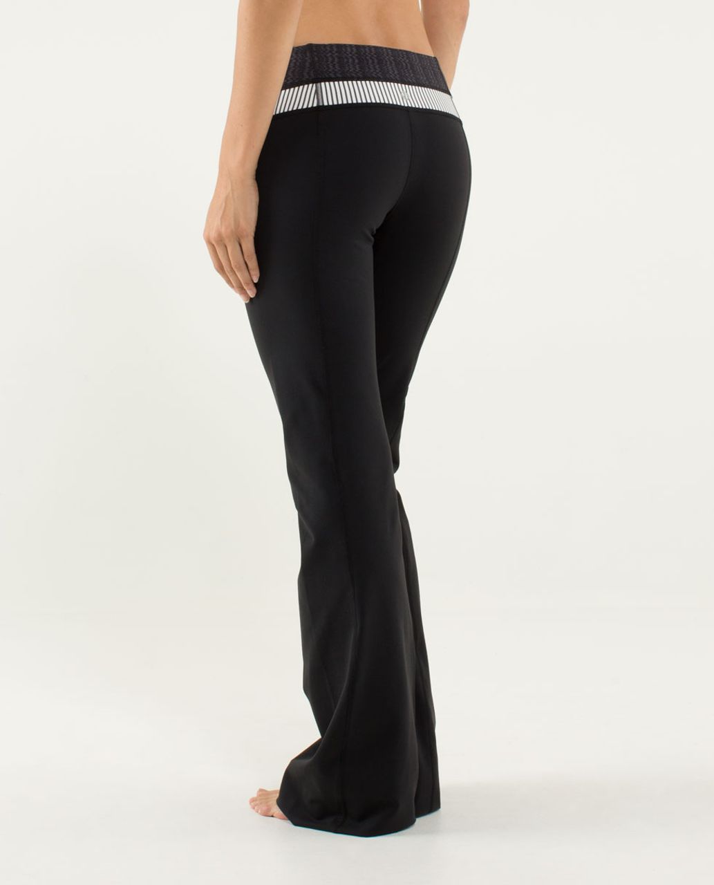 Lululemon Groove Pant (Regular) - Black / Ziggy Wee September Black / Hyper Stripe Angel Wing