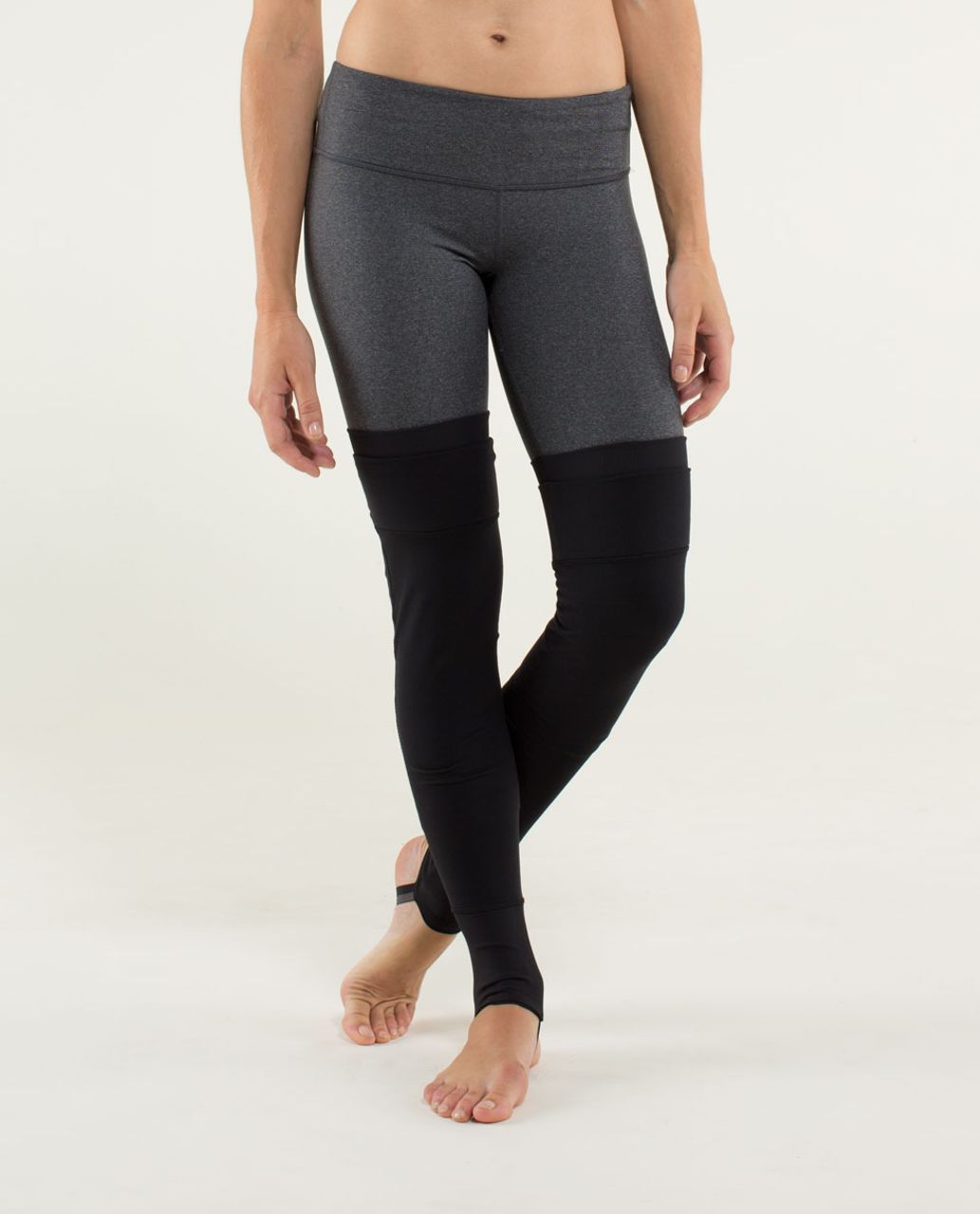 Lululemon Studio Leg Warmers - Black / Black - lulu fanatics