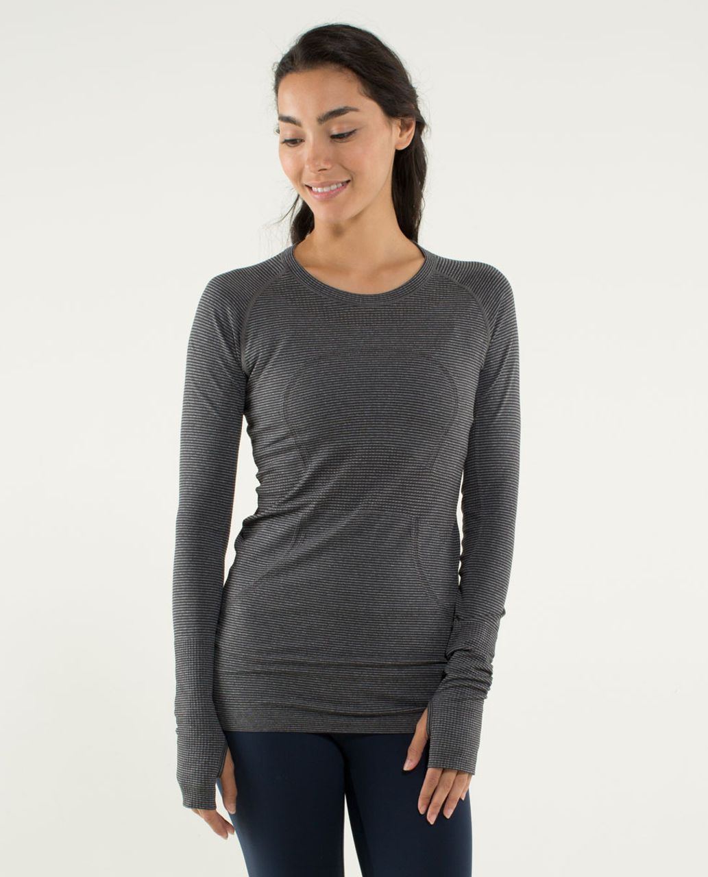 Lululemon Run: Swiftly Tech Long Sleeve - Heathered Soot - lulu