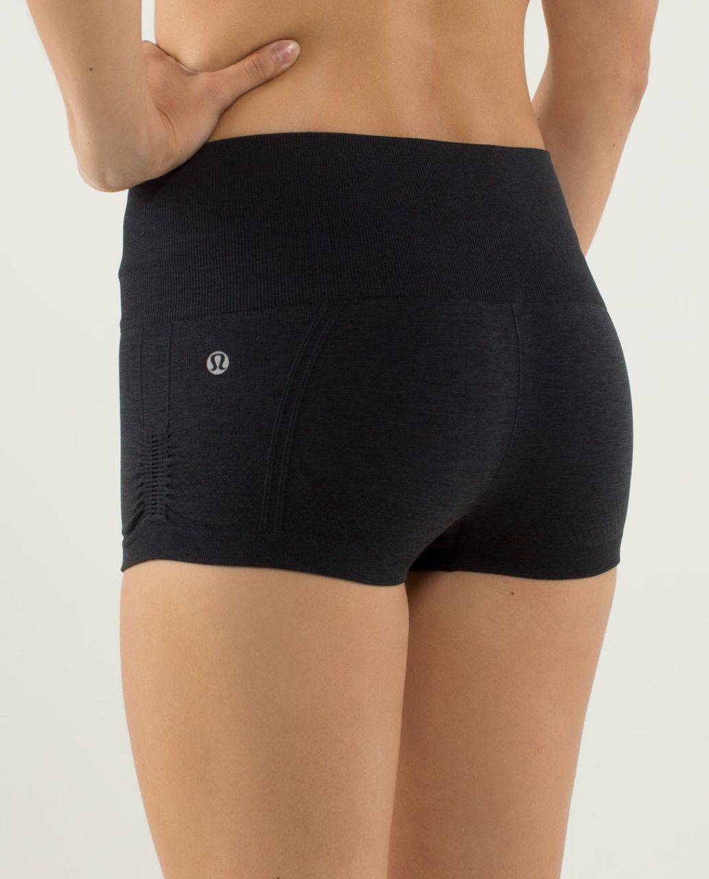 Lululemon In The Flow Short - Heathered Black