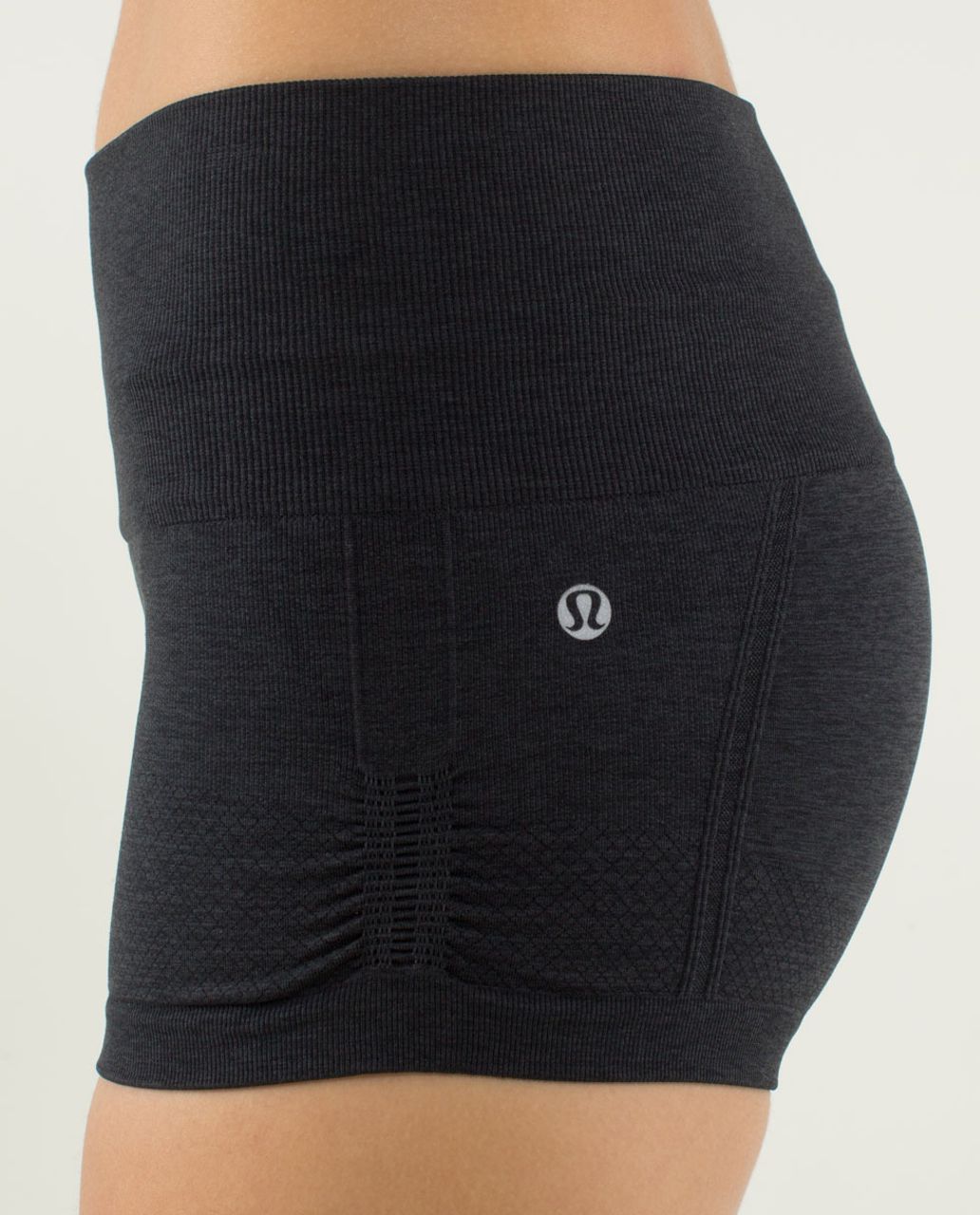 Lululemon In The Flow Short - Heathered Black