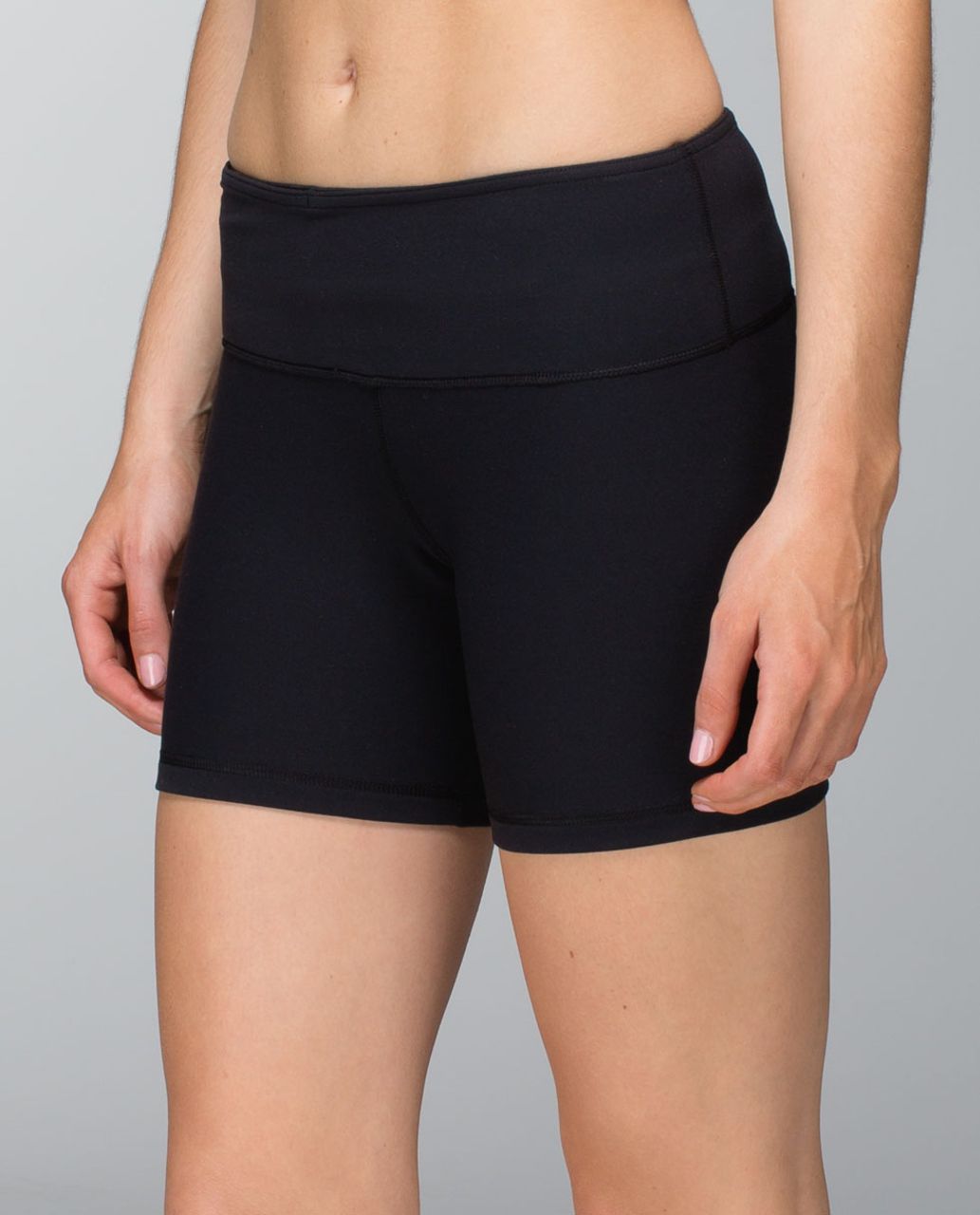 Lululemon Reverse Groove Short (Regular) - Black / Midnight Iris Multi / Split Pea