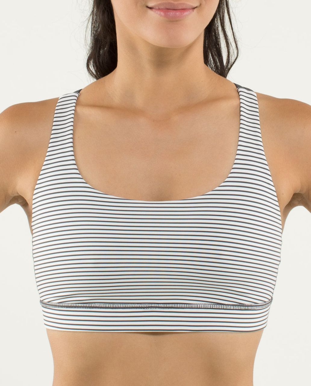 Lululemon Energy Bra - Hyper Stripe Angel Wing / Soot Light