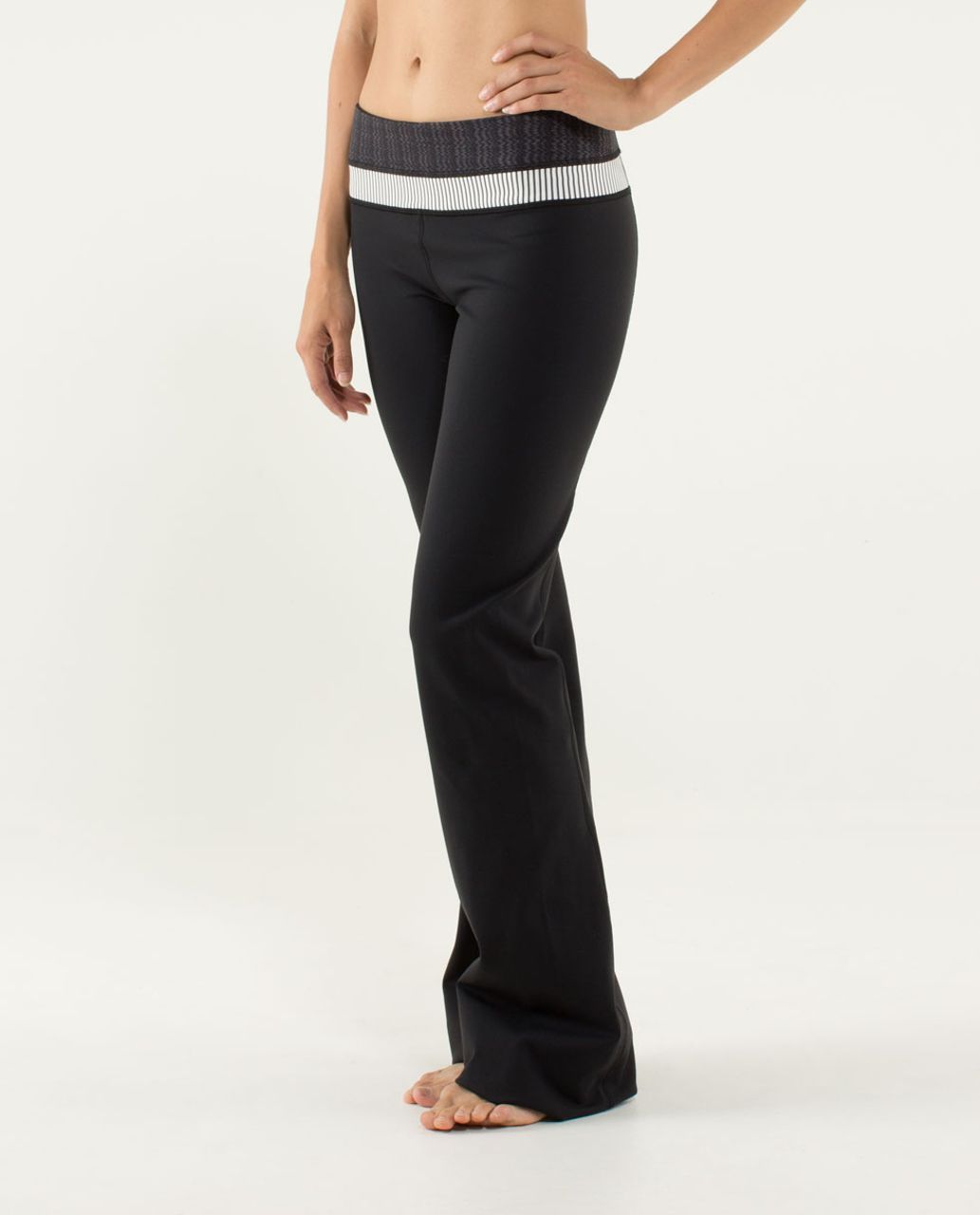 Lululemon Groove Pant (Tall) *Full-On Luon - Black / Quilt Winter 13-07 -  lulu fanatics