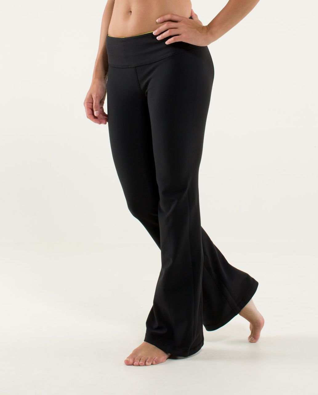 Lululemon Groove Pant *Full-On Luon (Tall) - Black / Fa14 Quilt 9 - lulu  fanatics