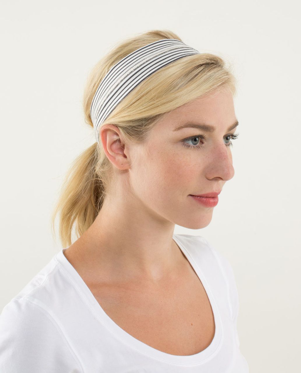 Lululemon Fly Away Tamer Headband - Hyper Stripe Angel Wing