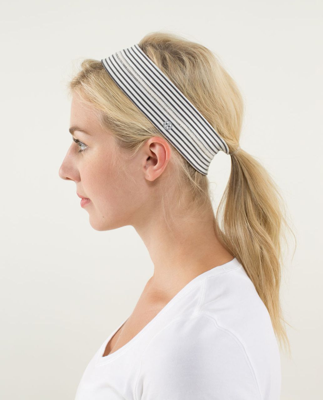 Lululemon Fly Away Tamer Headband - Hyper Stripe Angel Wing