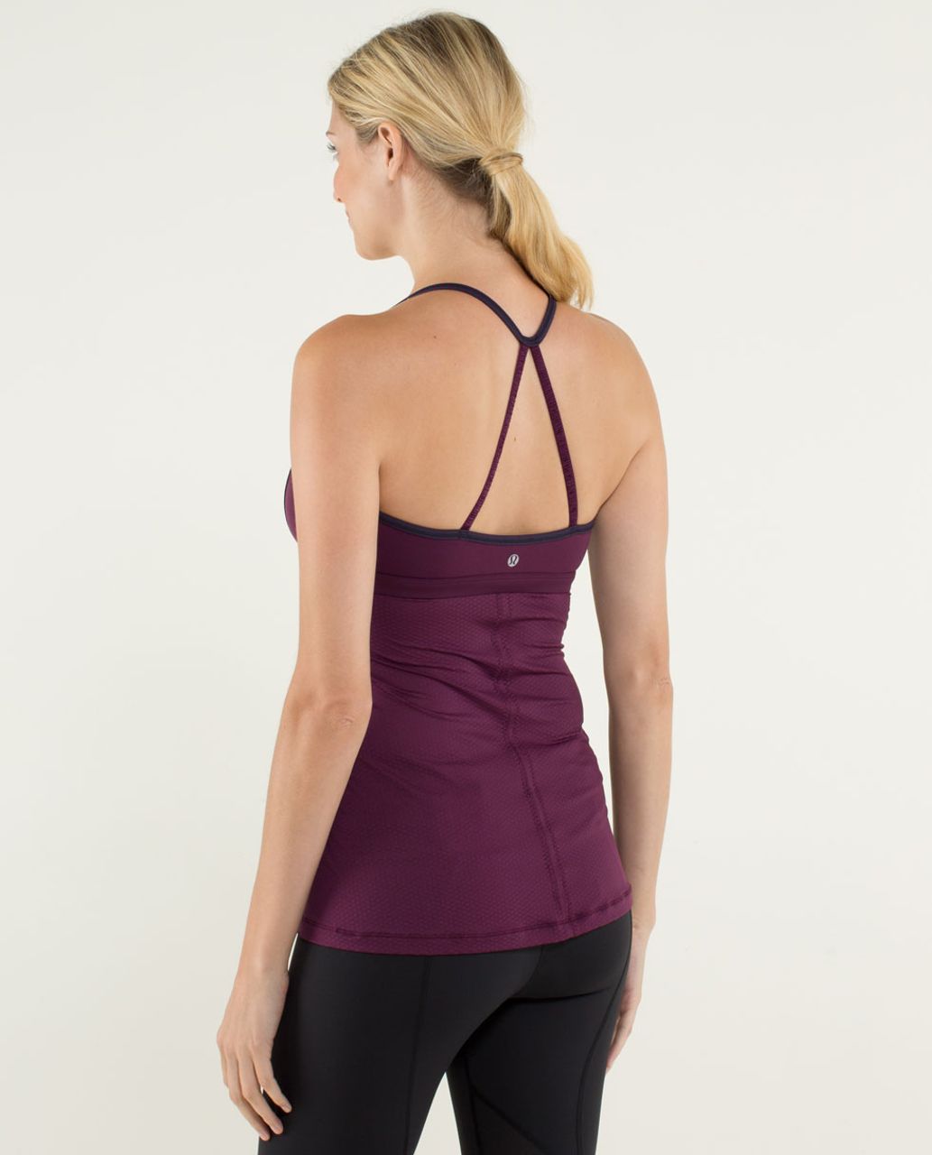 Lululemon Bend & Flow Tank - Hyper Stripe Plum / Plum