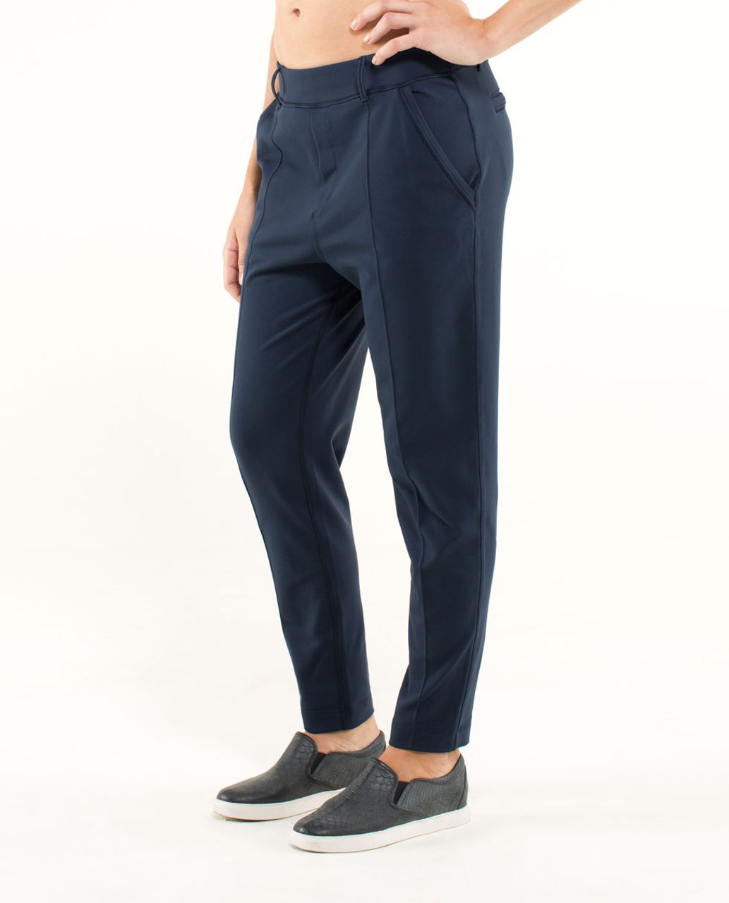 Lululemon Trouser Pant - Inkwell / Hyper Stripe Plum