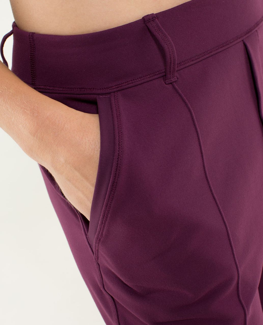 Lululemon Trouser Pant - Plum / Hyper Stripe Raspberry Glo Light