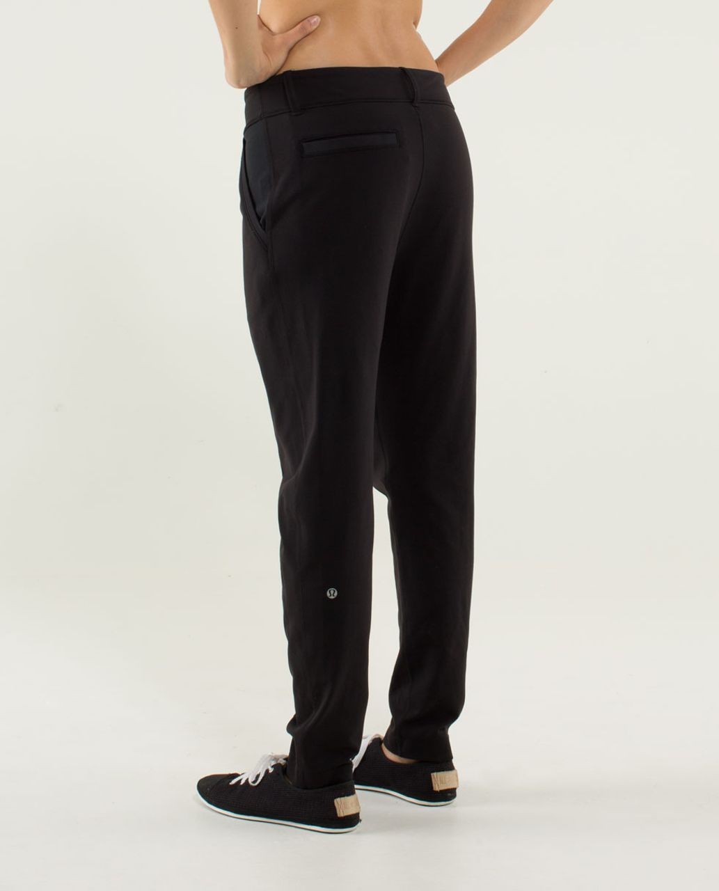 Lululemon Trouser Pant - Black / Hyper Stripe Angel Wing