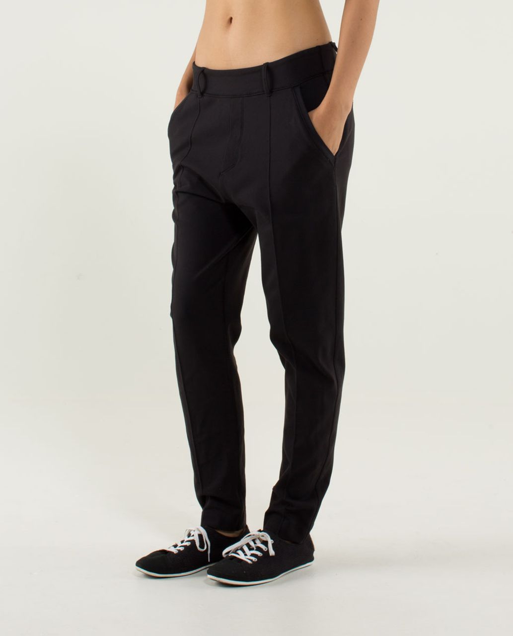 Lululemon Trouser Pant - Black / Hyper Stripe Angel Wing