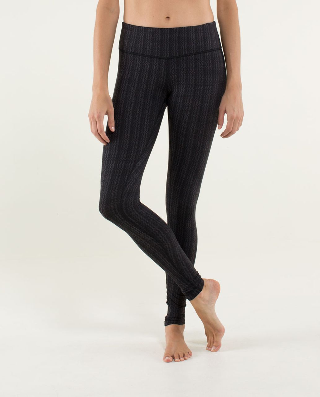 Lululemon Wunder Under Pant *Cotton (Roll Down) - Heathered Bark Chocolate  - lulu fanatics