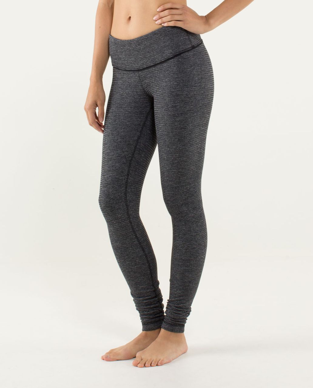 Lululemon Wunder Under Pant *Textured - Black / Deep Coal - lulu fanatics