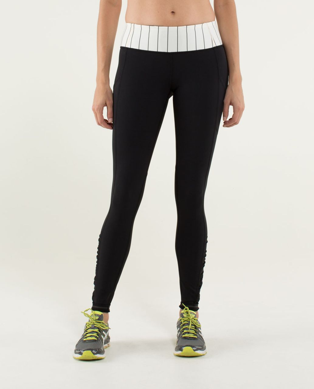 Lululemon Speed Tight *Cozy - Black / Slalom Stripe Angel Wing - lulu  fanatics