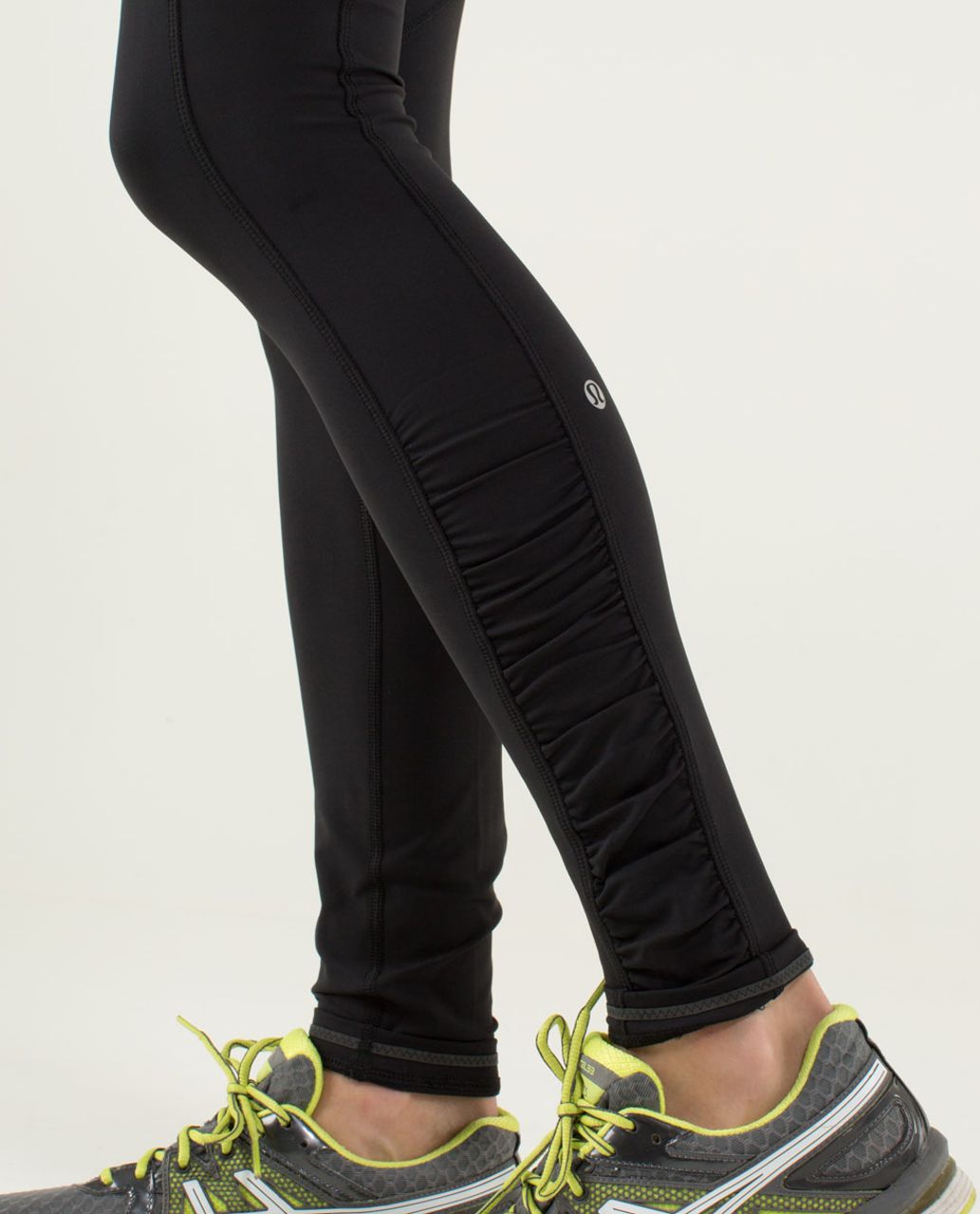 Lululemon Speed Tight *Cozy - Black / Slalom Stripe Angel Wing