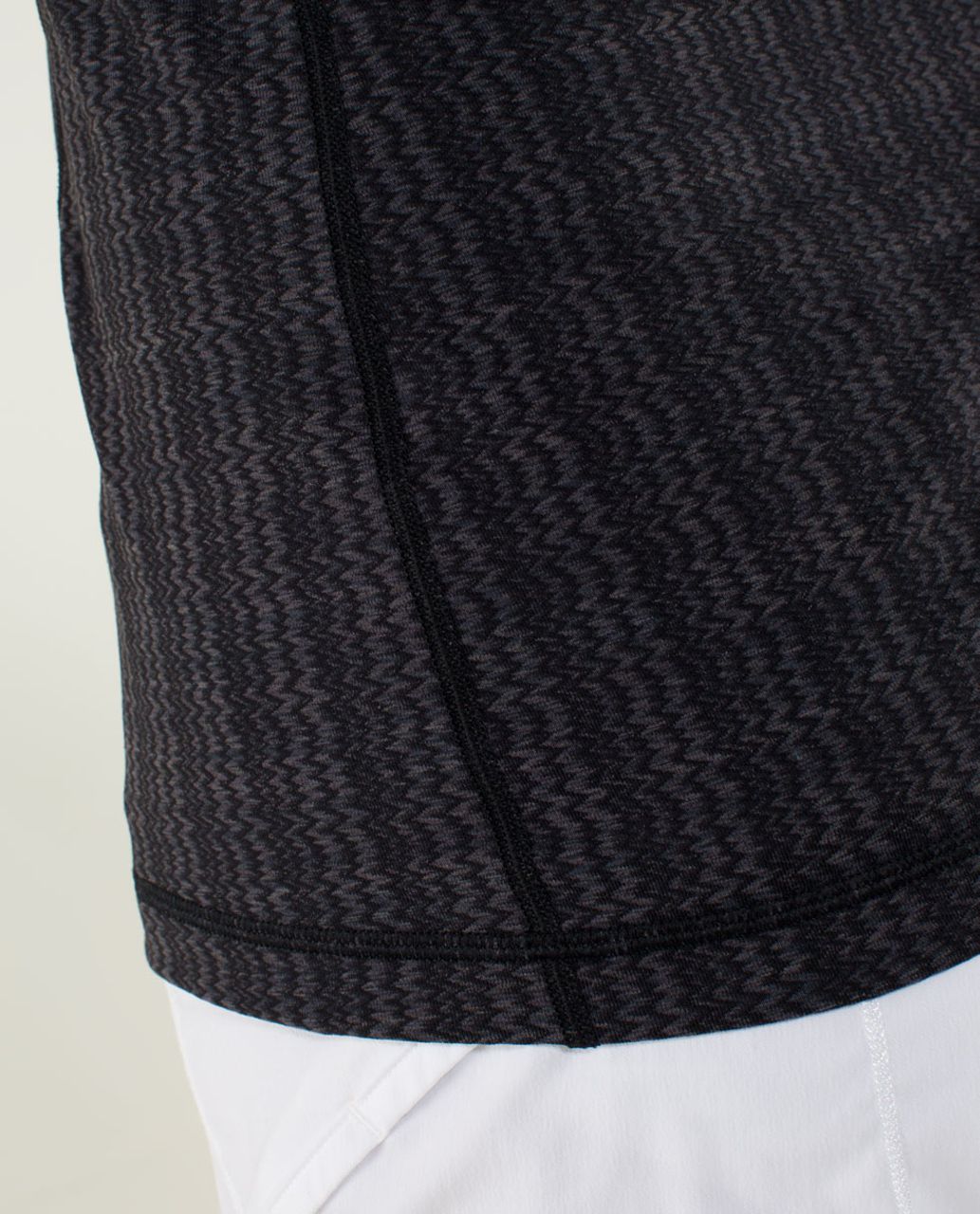 Lululemon Scoop Neck Tank *Luon Light - Ziggy Wee September Black / Black