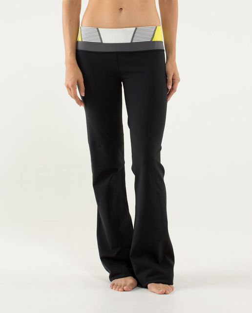 Lululemon Groove Pant (Tall) - Black / Ziggy Wee September Black / Hyper  Stripe Angel Wing - lulu fanatics