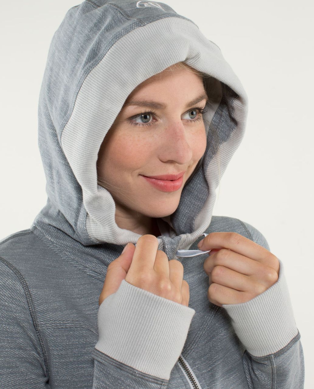 Lululemon grey commuter denim scuba hoodie - Agent Athletica