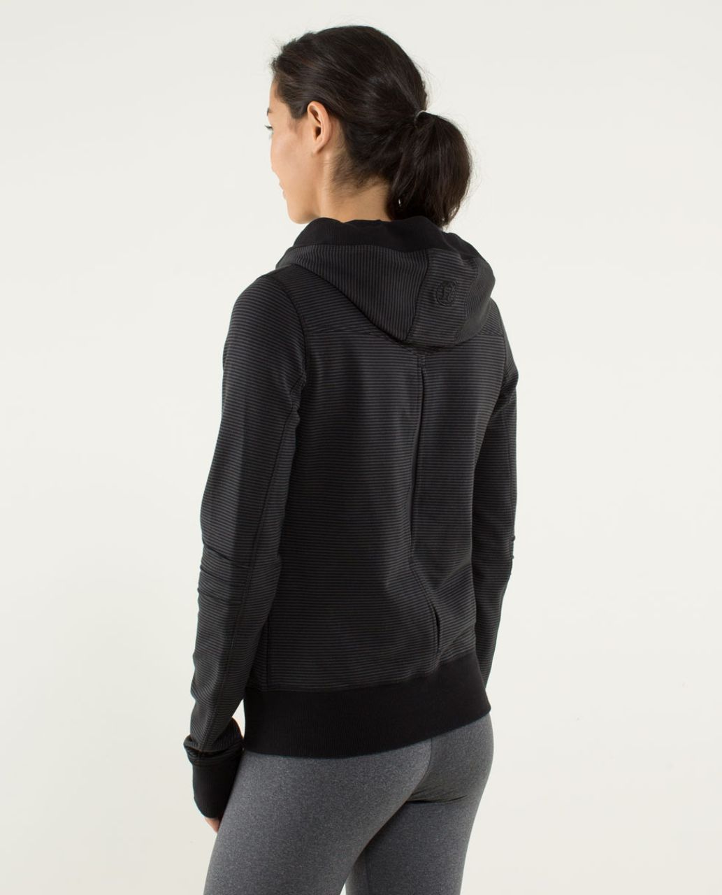 Lululemon Bliss Break Hoodie - Wagon Stripe Black Soot / Black / Soot