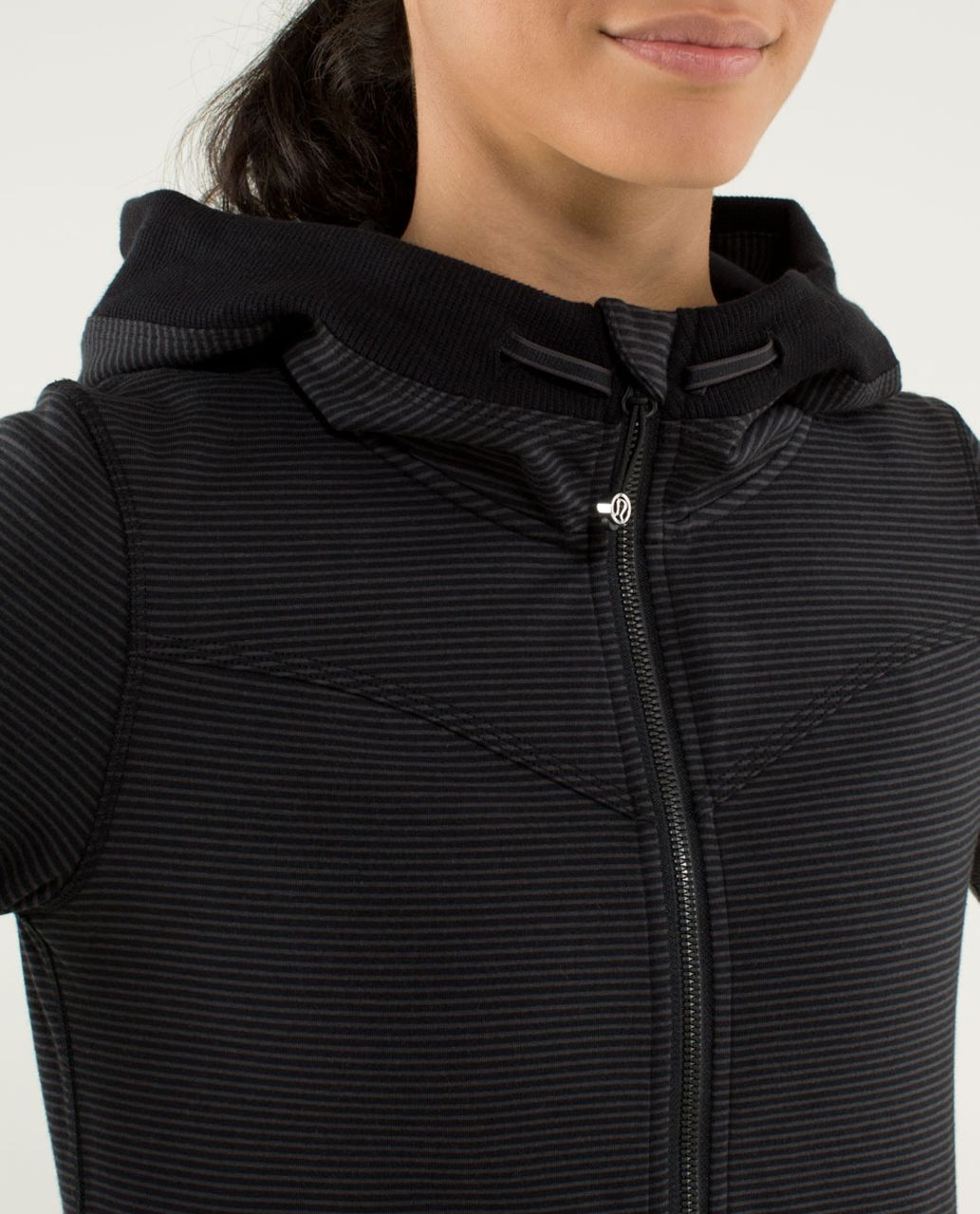 Lululemon Bliss Break Hoodie - Wagon Stripe Black Soot / Black / Soot ...