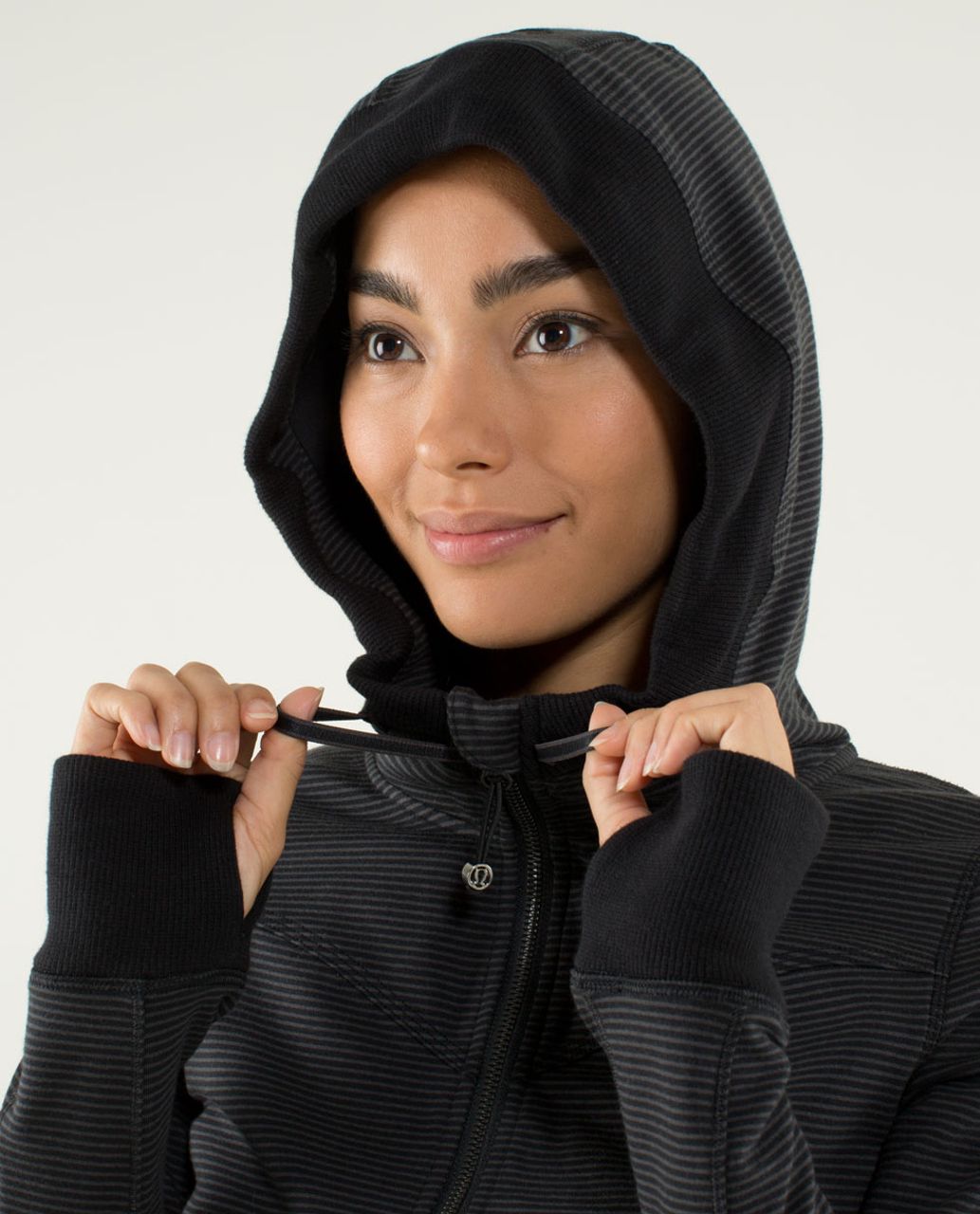 Lululemon Bliss Break Hoodie - Wagon Stripe Black Soot / Black / Soot