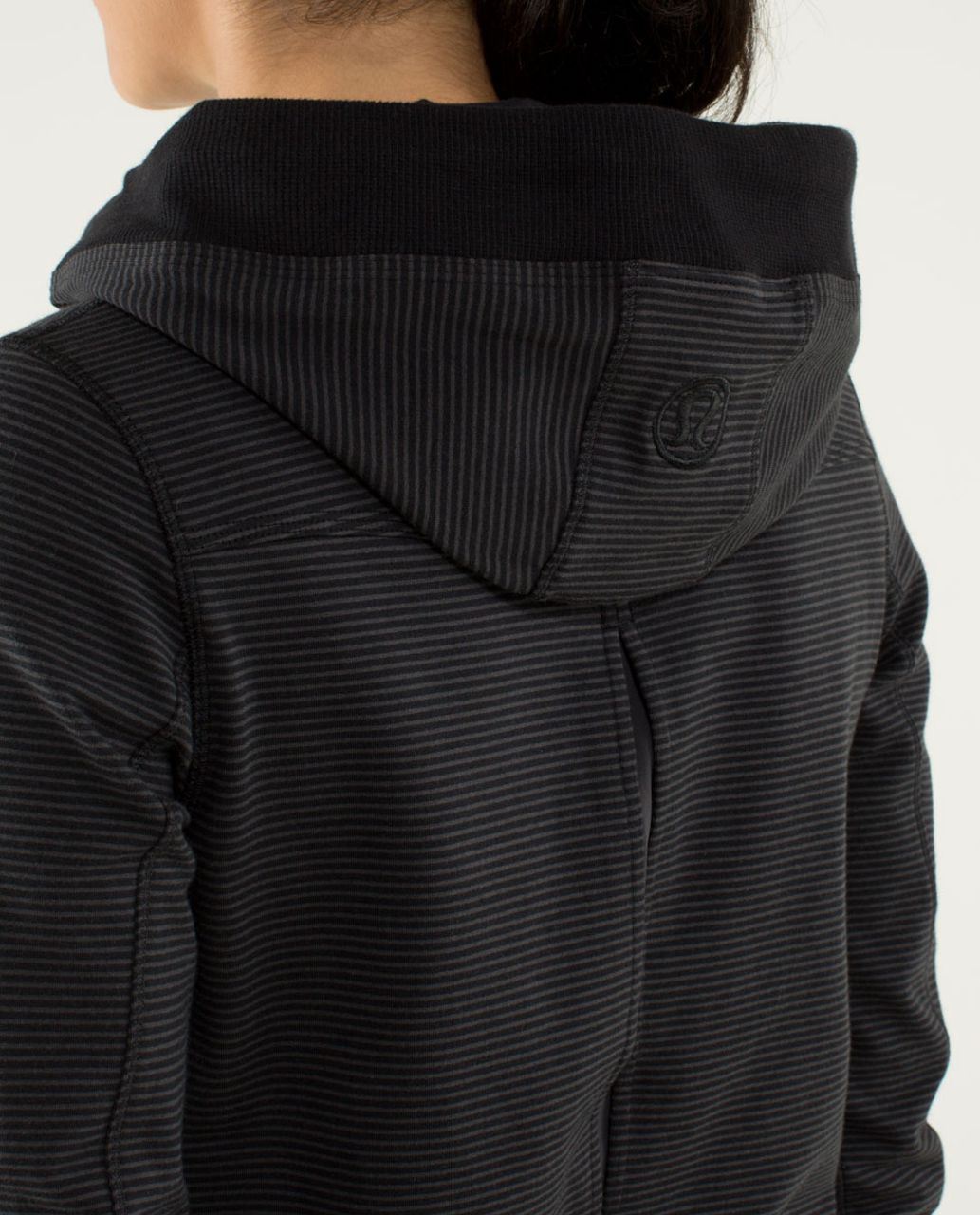 Lululemon Bliss Break Hoodie - Wagon Stripe Black Soot / Black / Soot