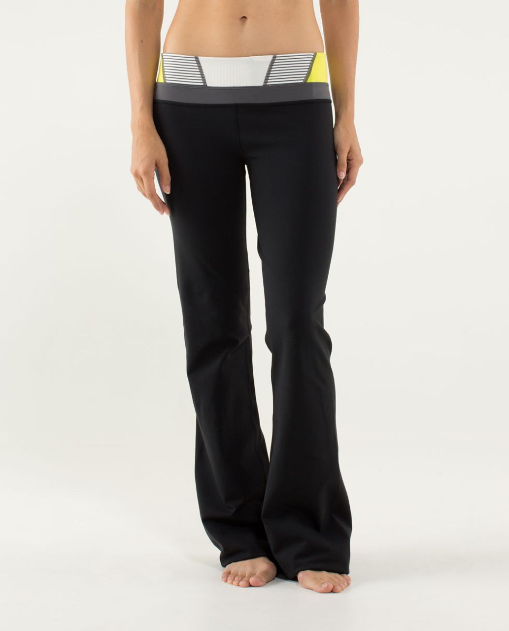 Lululemon Groove Pant (Tall) - Black / Quilt 03 Fall 2013 - lulu