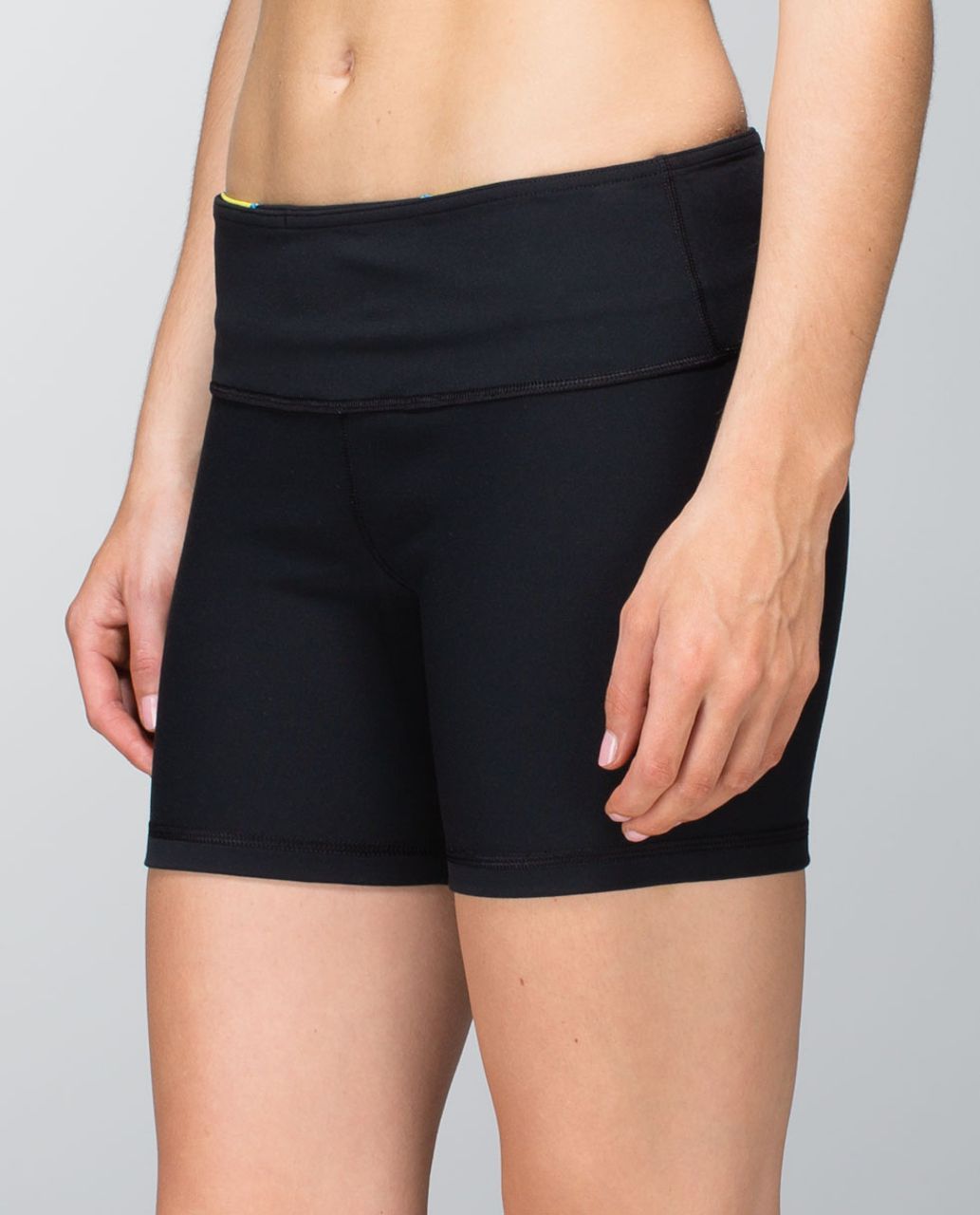 Lululemon Reverse Groove Short (Regular) - Black / Quilt 09 Fall 2013