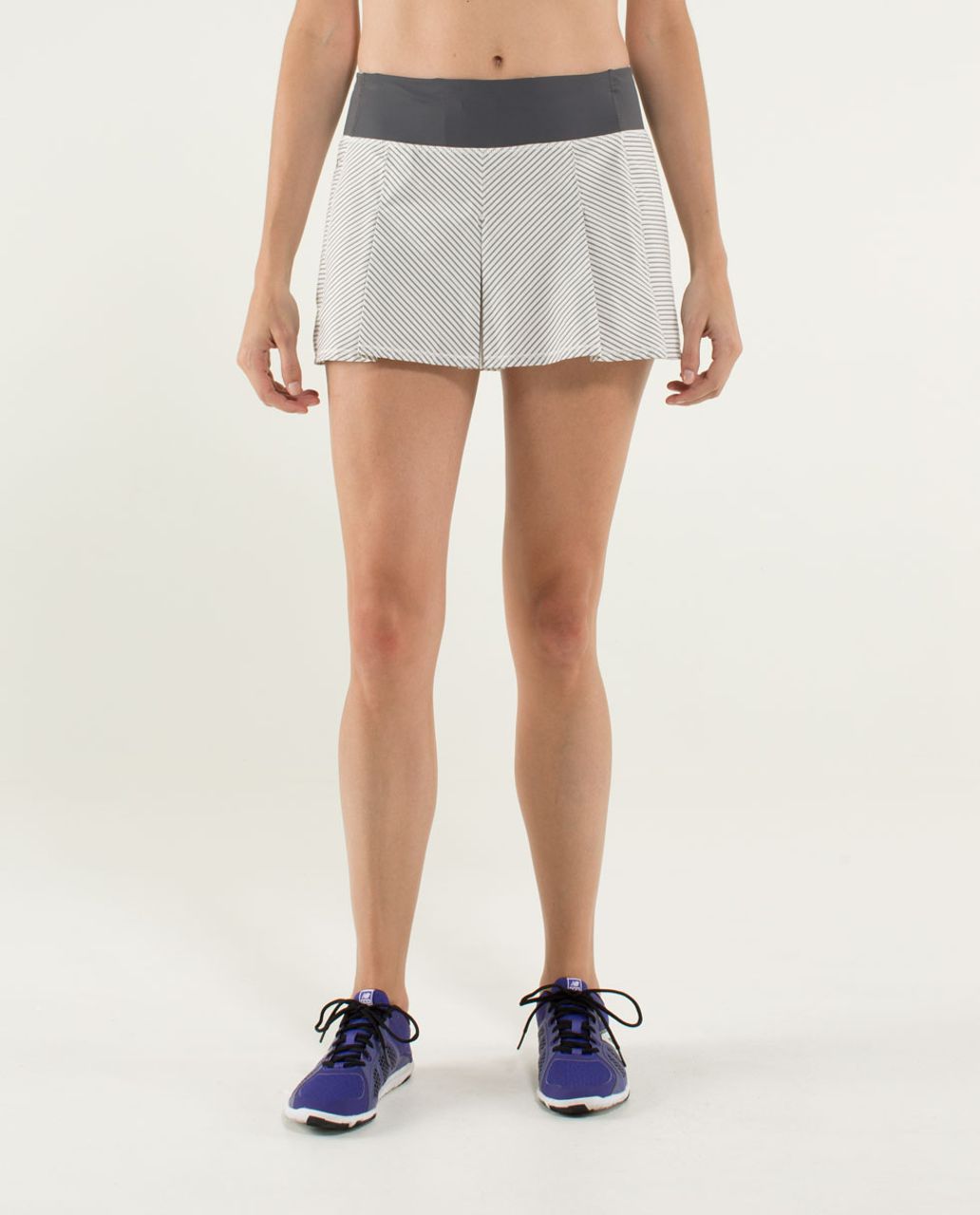 Lululemon Fast Cat Skirt - Hyper Stripe Reflective Angel Wing / Soot Light / Slalom Stripe Angel Wing