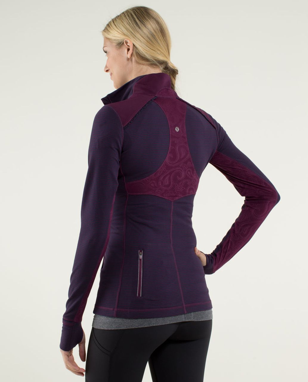 Lululemon Star Runner Pullover - Hyper Stripe Plum / Plum