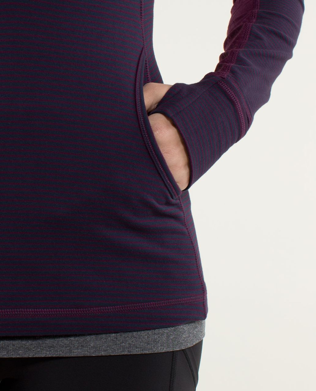 Lululemon Star Runner Pullover - Hyper Stripe Plum / Plum