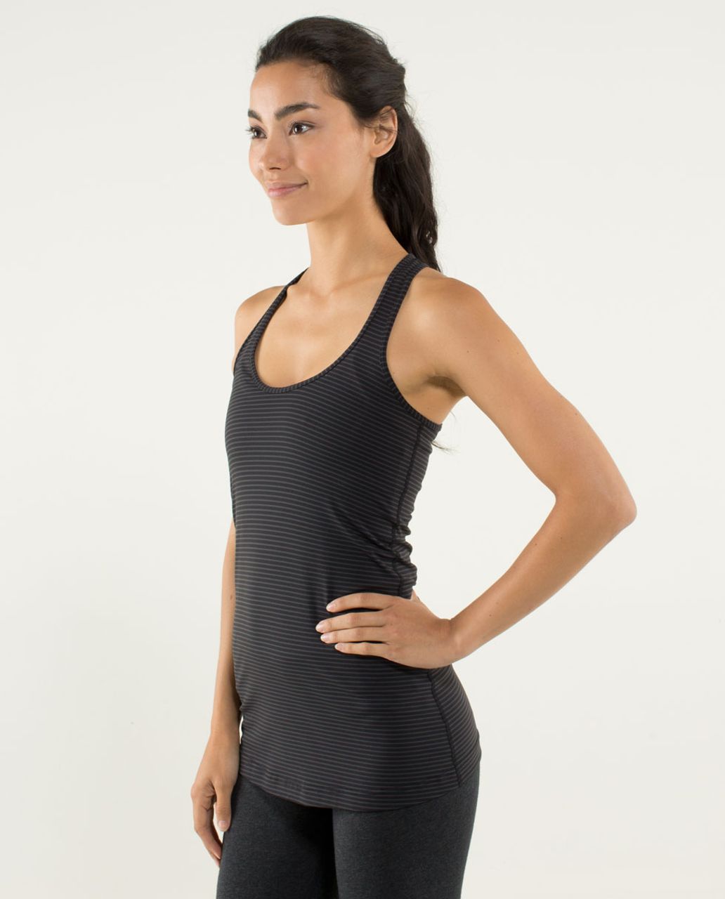 Lululemon Cool Racerback - Hyper Stripe Black