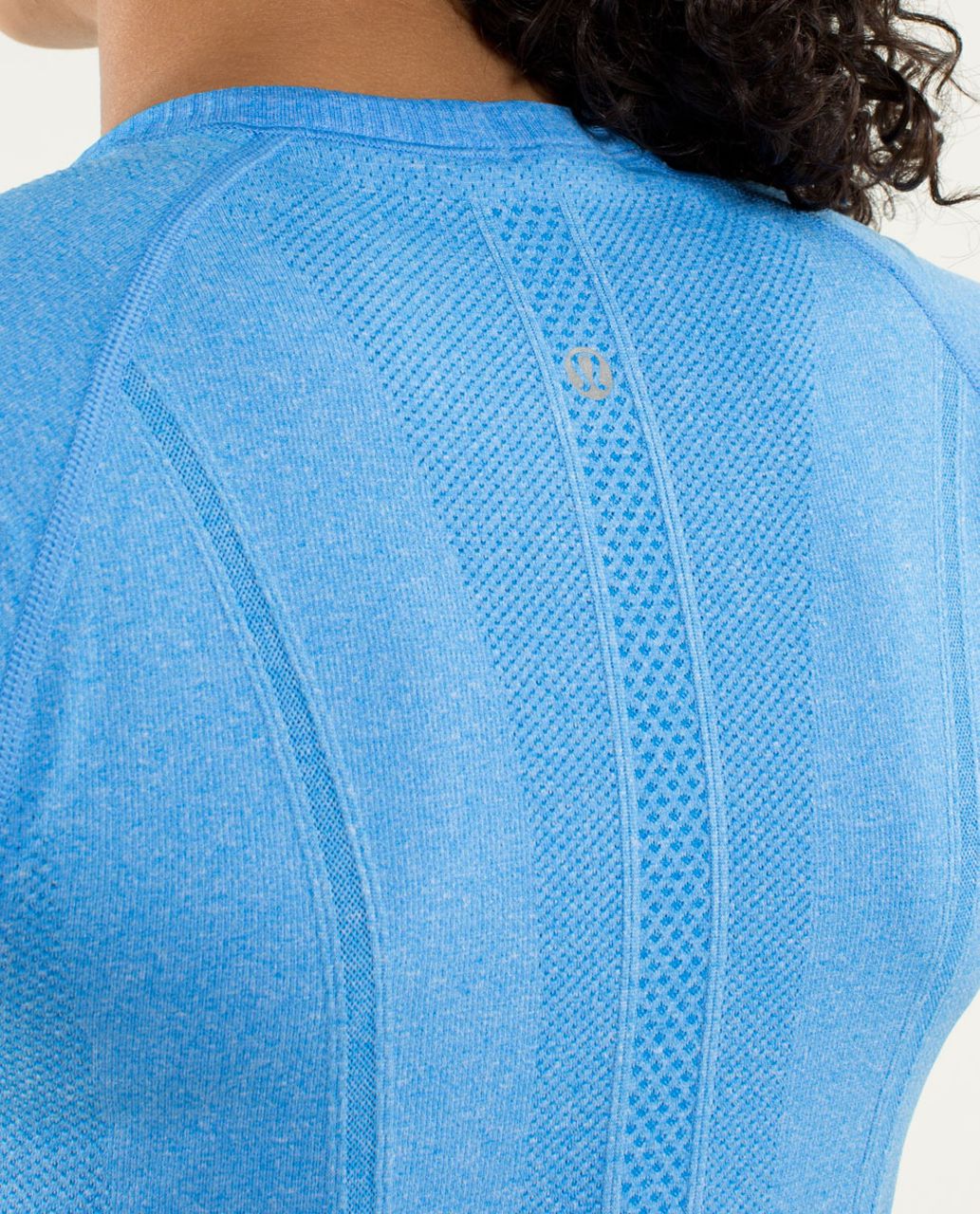 Lululemon Run:  Swiftly Tech Short Sleeve - Heathered Cornflower