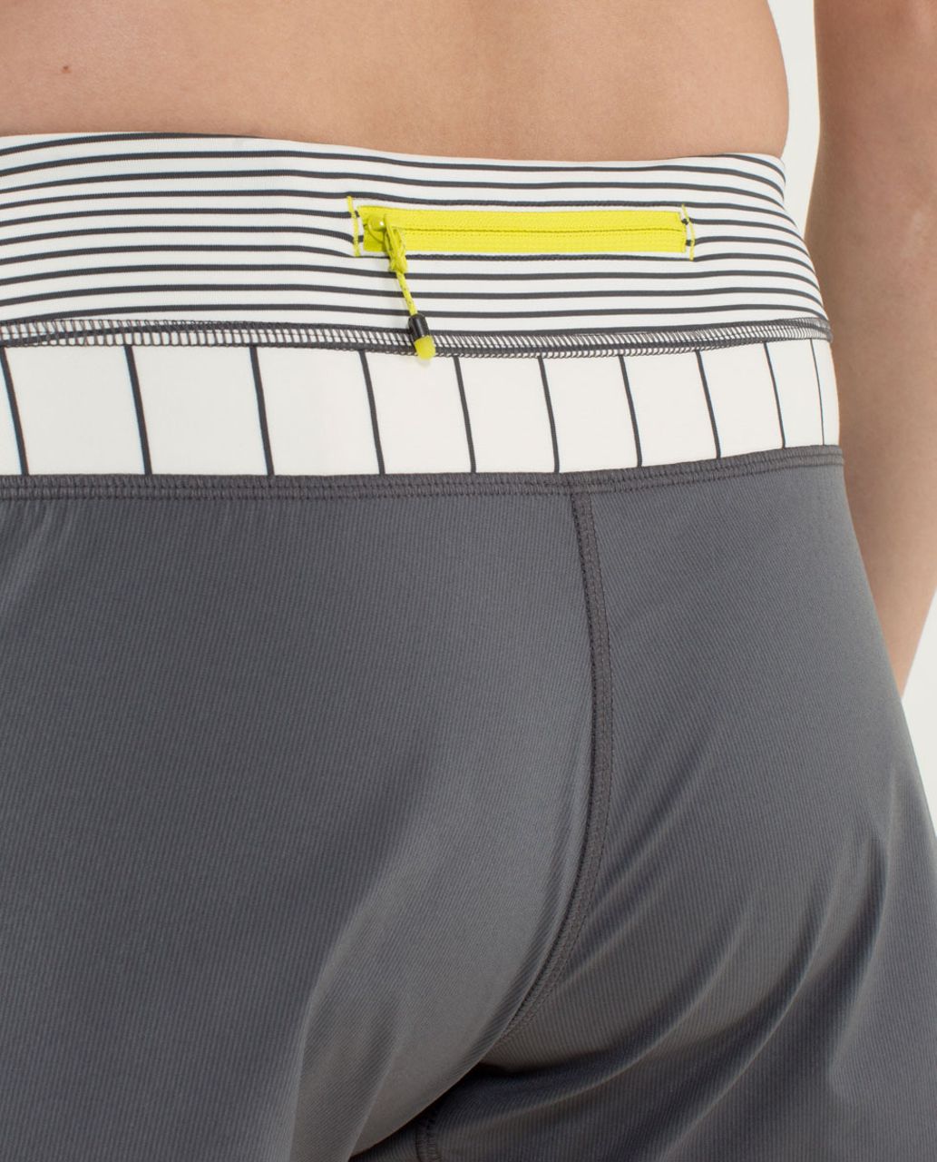 Lululemon Groovy Run Short - Soot Light / Slalom Stripe Angel Wing / Hyper Stripe Angel Wing