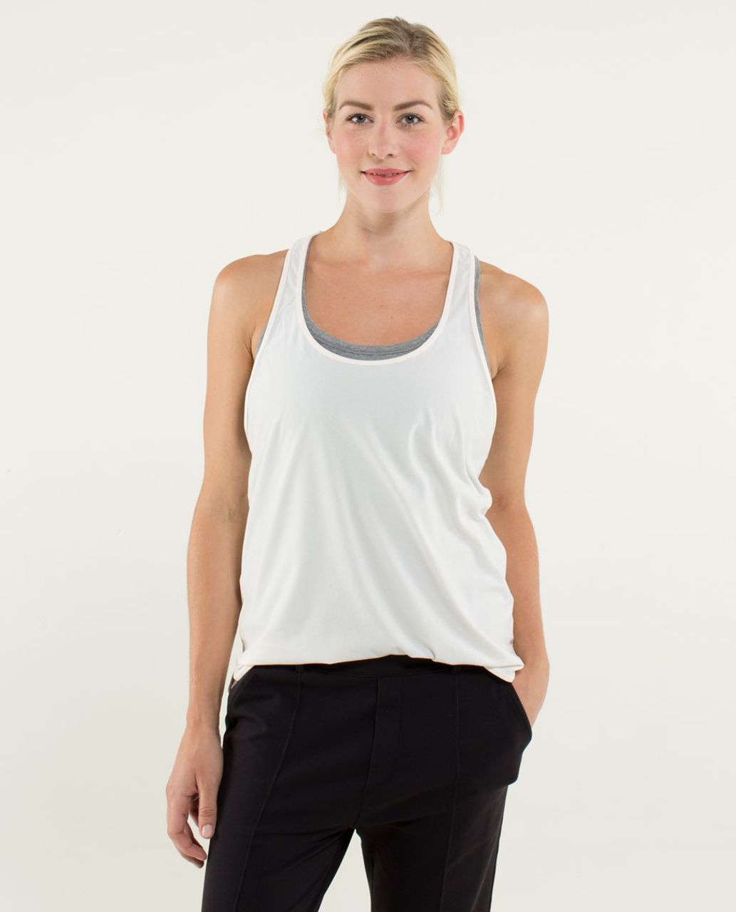 Lululemon 105 F Singlet - Heathered Angel Wing / Angel Wing