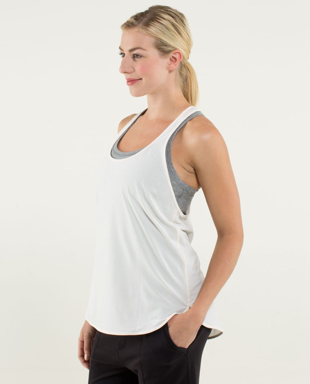 Lululemon 105 F Singlet - Heathered Angel Wing / Angel Wing