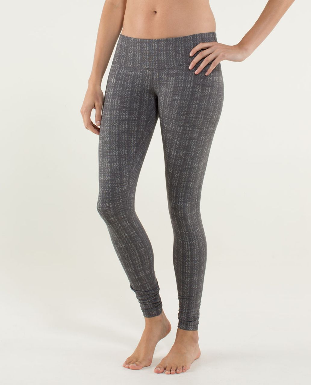 Lululemon Wunder Under Pant *Textured - Ziggy Wee October Angel Wing / Soot Light