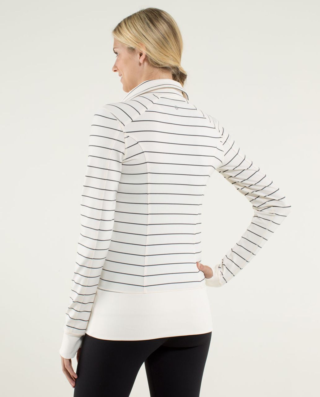 Lululemon Nice Asana Jacket - Slalom Stripe Angel Wing / Angel Wing - lulu  fanatics