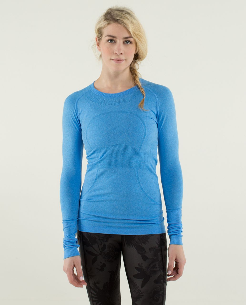 Lululemon Run:  Swiftly Tech Long Sleeve - Heathered Cornflower