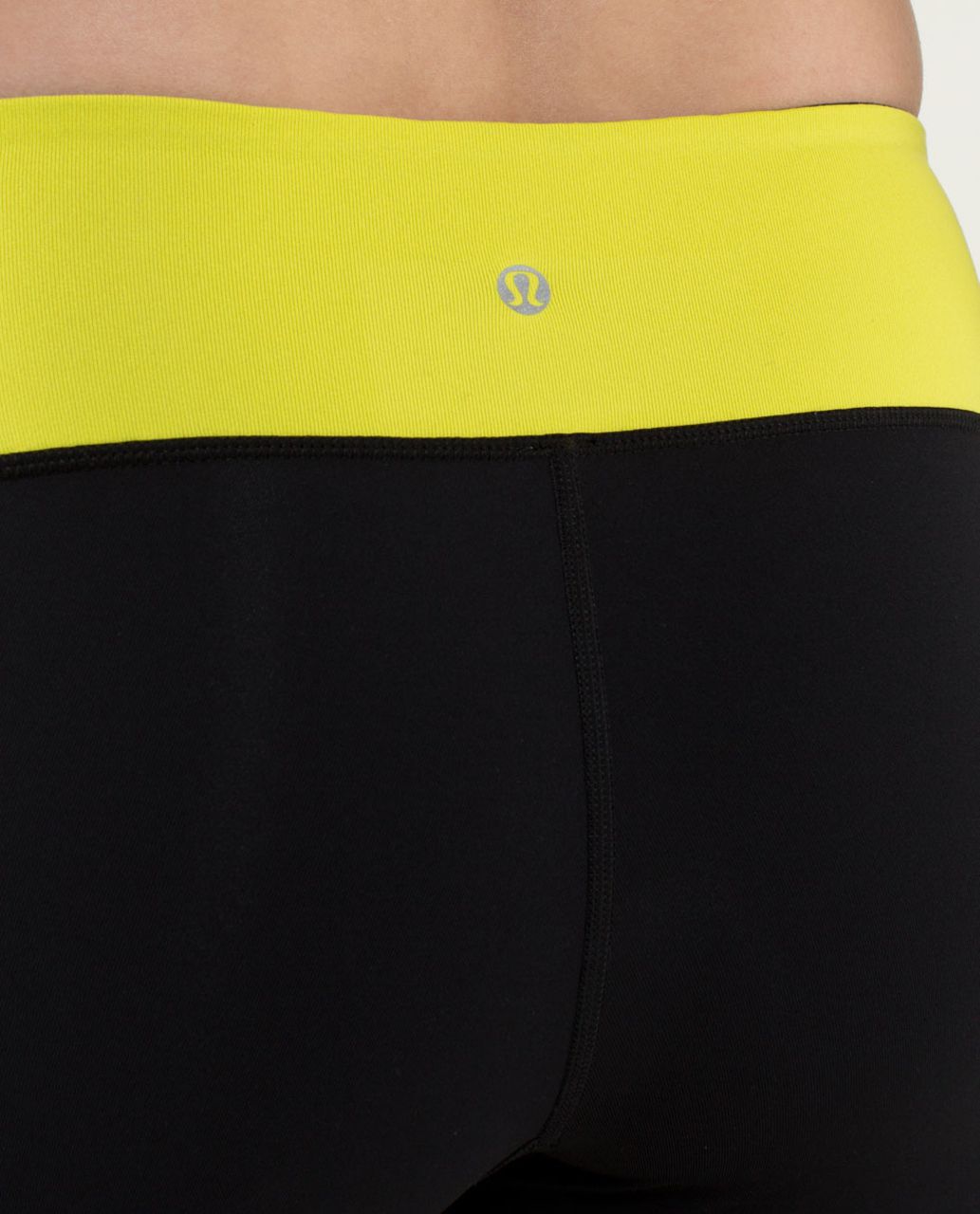 Lululemon Journey Crop - Black /  Split Pea