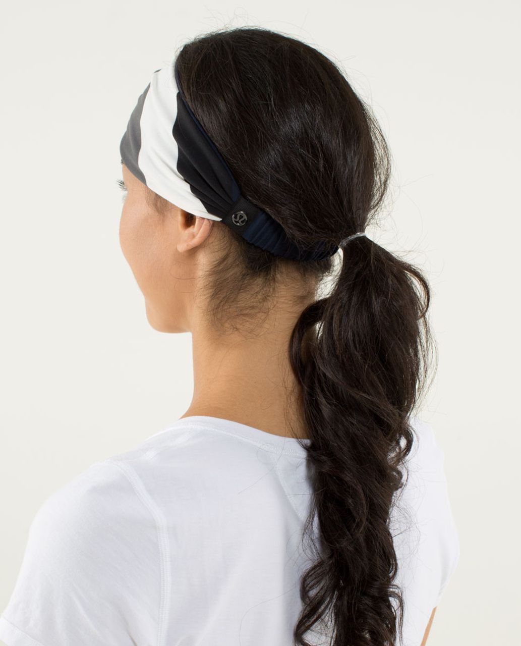 Lululemon Bang Buster Headband *Reversible - Pow Stripe Angel Wing / Inkwell