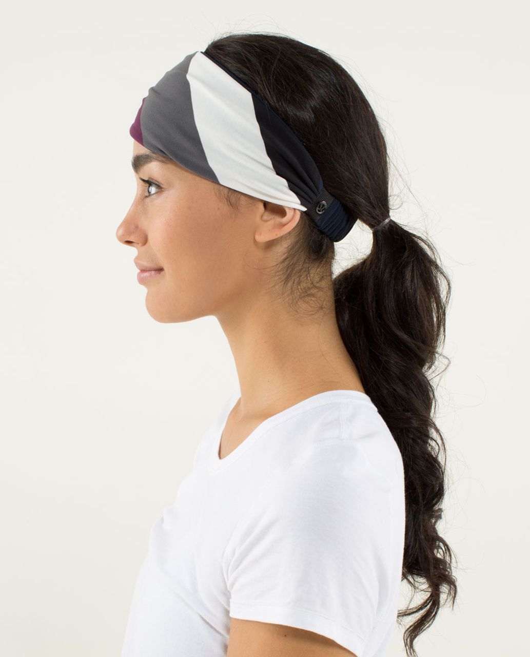 Lululemon Bang Buster Headband *Reversible - Pow Stripe Angel Wing / Inkwell