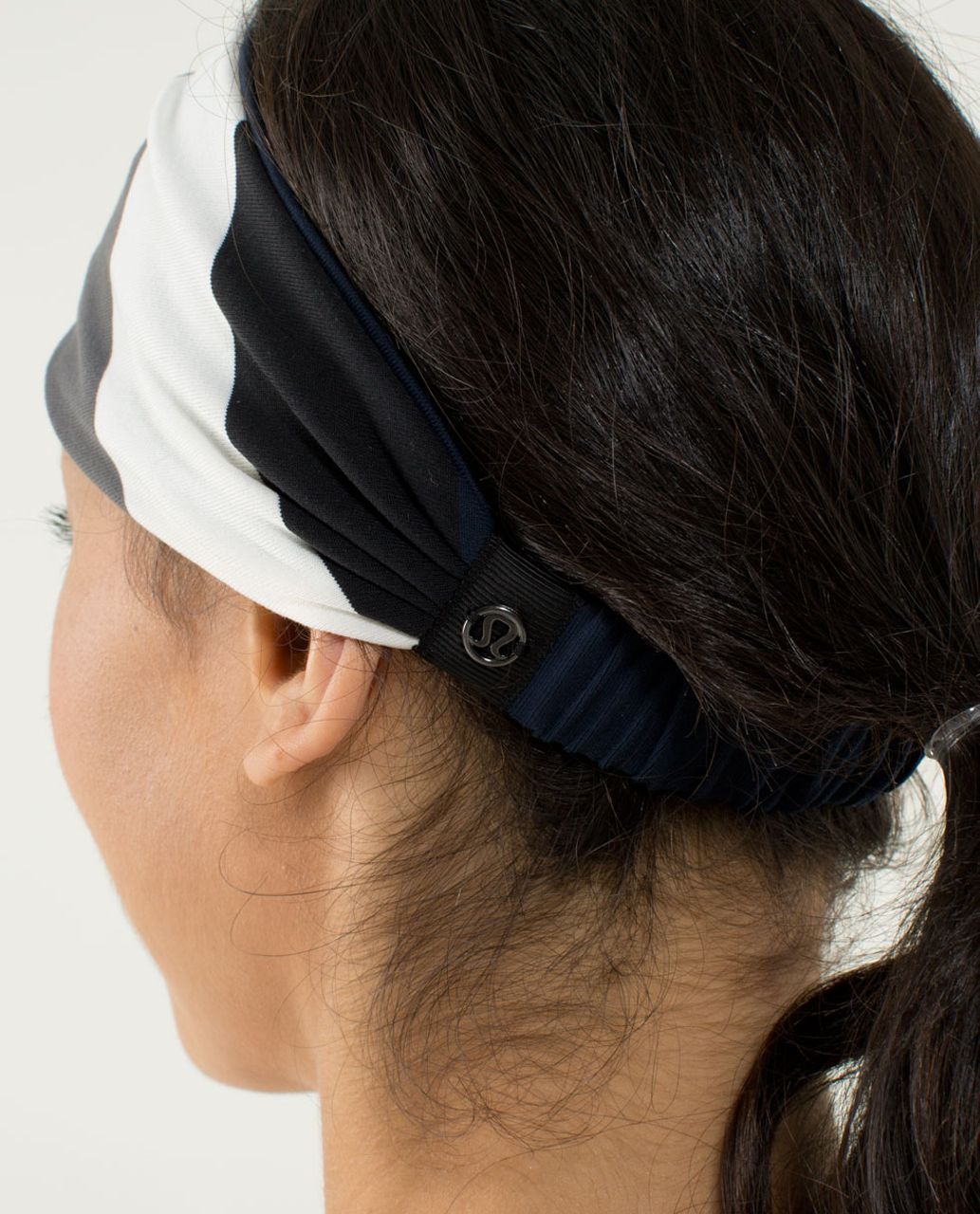 Lululemon Bang Buster Headband *Reversible - Pow Stripe Angel Wing / Inkwell