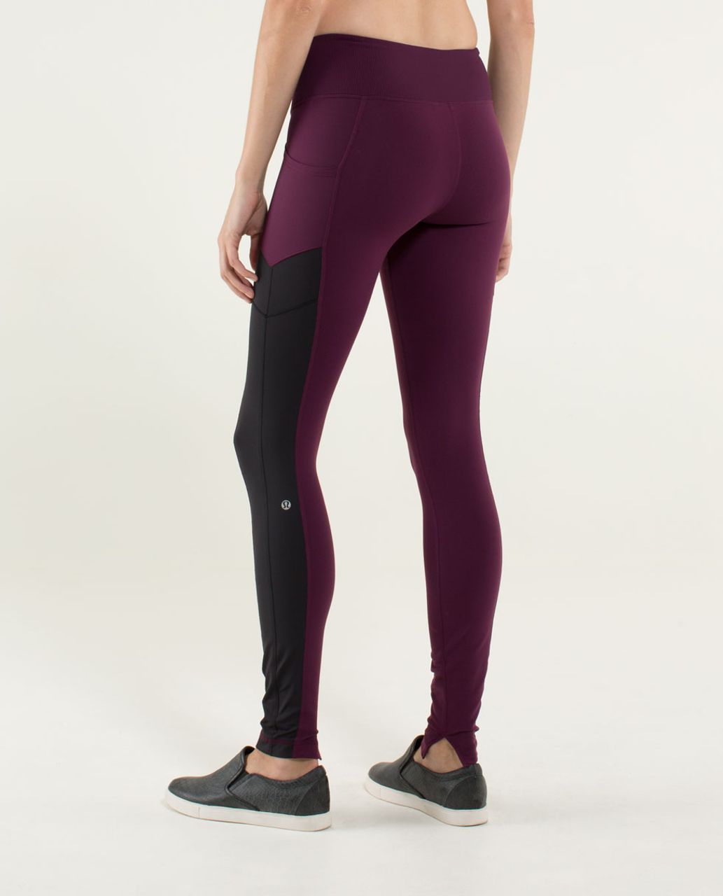 Lululemon Avenue Pant - Plum / Hyper Stripe Plum / Black