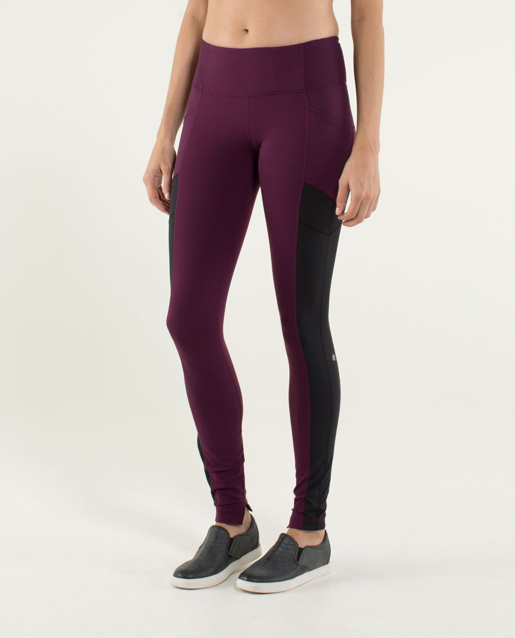 Lululemon Avenue Pant - Plum / Hyper Stripe Plum / Black