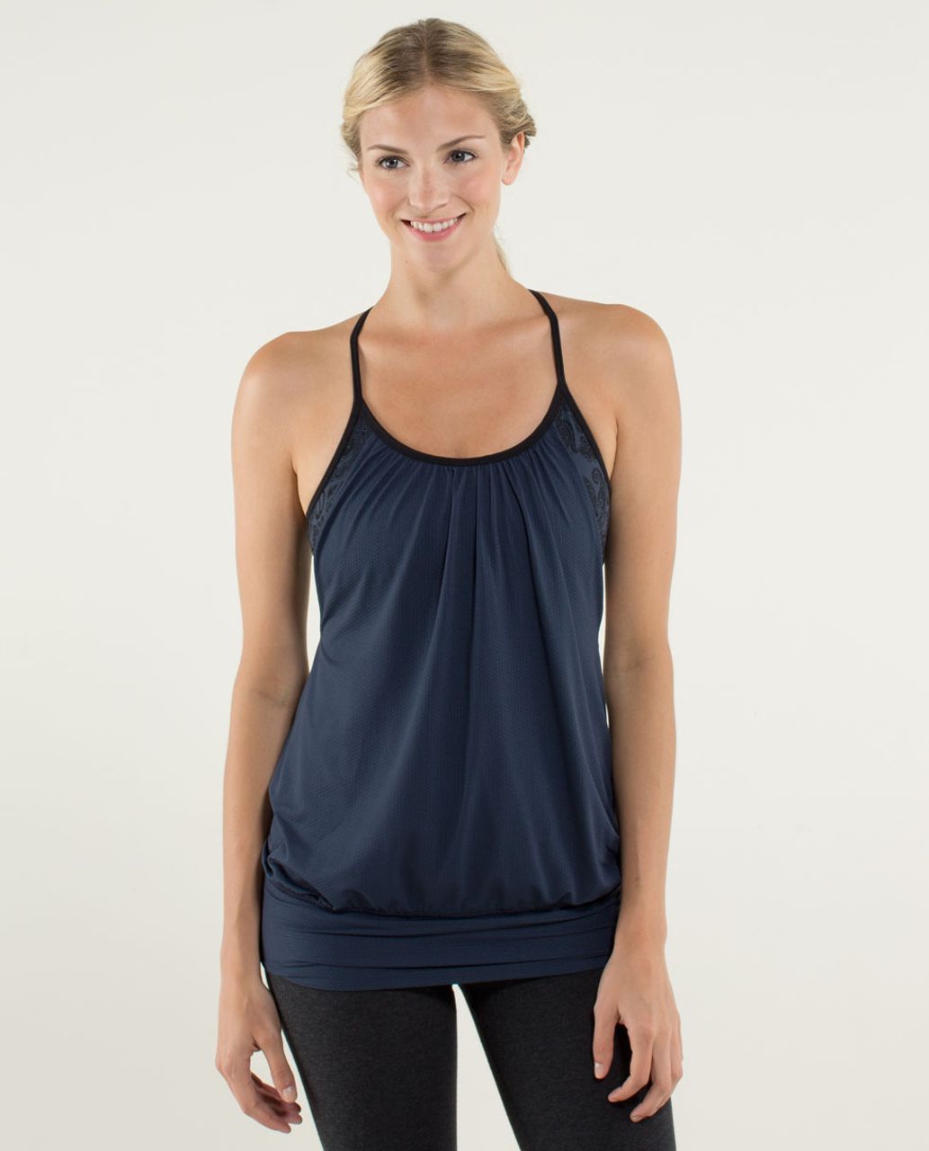 Lululemon No Limits Tank - Inkwell / Paisley Inkwell / Black