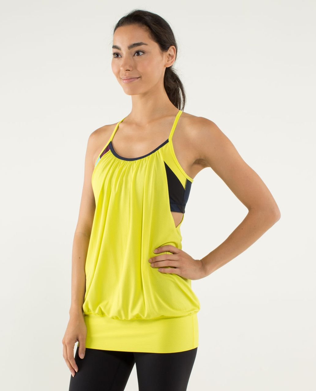 Lululemon No Limits Tank - Split Pea / Pow Stripe Split Pea / Inkwell