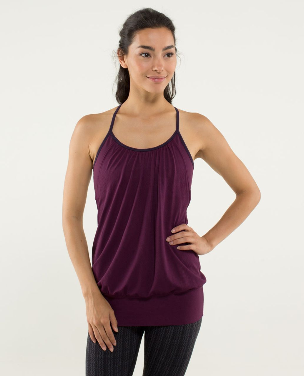 Lululemon No Limit Tank Top Built In Bra Black Size 6